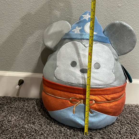 New Disney 100 Years Sorcerer Mickey Mouse Large Sparkly Squishmallow Plush NWT - Picture 10 of 11